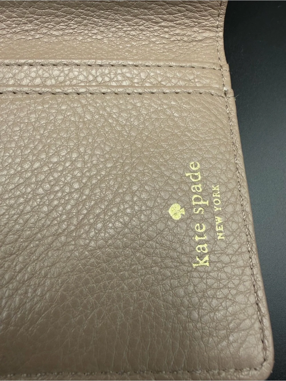 kate spade continental pebble refined